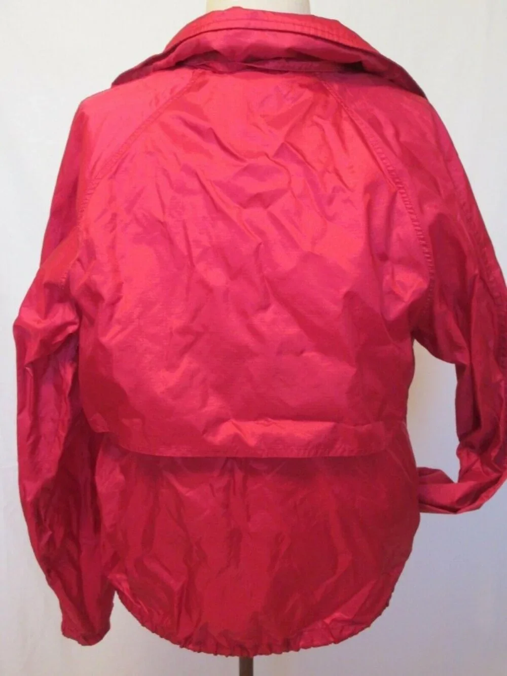 Eddie Bauer Men's Red Breathable Jacket Lined Waterproof Coated Size XL